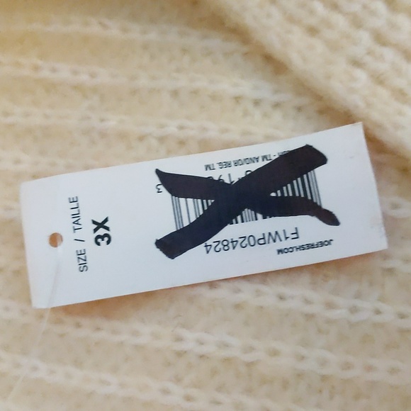 Joe Fresh| NWT Cream Wrap Cardigan With Attached Cloth Belt Acrylic Blend - Picture 9 of 14